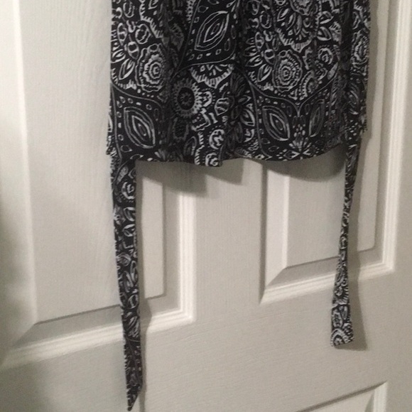 Sexy Speechless top women’s size small s sleeveless black pattern tie Babydoll - Picture 9 of 16
